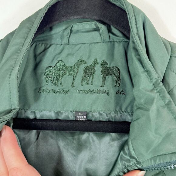 Outback Trading Company Grand Prix Green Quilted Vest Jacket Women's‎ Size Small - Picture 7 of 9